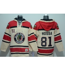 Men Chicago Blackhawks 81 Marian Hossa Gream Sawyer Hooded Sweatshirt Stitched NHL Jersey Men Chicago Blackhawks 81 Marian Hossa Gream Sawyer Hooded Sweatshirt Stitched NHL Jersey