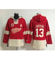 Men Detroit Red Wings 13 Pavel Datsyuk Red Stitched NHL Hoodie Men Detroit Red Wings 13 Pavel Datsyuk Red Stitched NHL Hoodie