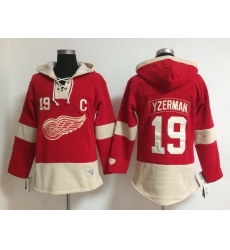 Men Detroit Red Wings 19 Yzerman Red Stitched NHL Hoodie Men Detroit Red Wings 19 Yzerman Red Stitched NHL Hoodie