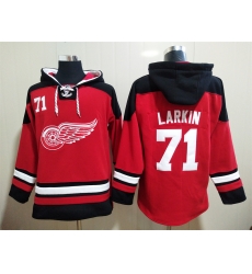 Men Detroit Red Wings Dylan Larkin 71 Red Stitched NHL Hoodie Men Detroit Red Wings Dylan Larkin 71 Red Stitched NHL Hoodie