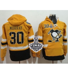 Men Pittsburgh Penguins 30 Matt Murray Gold Sawyer Hooded Sweatshirt 2017 Stadium Series Stanley Cup Final Patch Stitched NHL Jersey Men Pittsburgh Penguins 30 Matt Murray Gold Sawyer Hooded Sweatshirt 2017 Stadium Series Stanley Cup Final Patch Stitched NHL Jersey