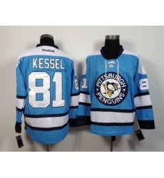 Men Pittsburgh Penguins 81 Phil Kessel Blue Away Stitched NHL Jersey Men Pittsburgh Penguins 81 Phil Kessel Blue Away Stitched NHL Jersey