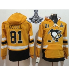 Men Pittsburgh Penguins 81 Phil Kessel Gold Sawyer Hooded Sweatshirt 2017 Stadium Series Stanley Cup Finals Champions Stitched NHL Jersey Men Pittsburgh Penguins 81 Phil Kessel Gold Sawyer Hooded Sweatshirt 2017 Stadium Series Stanley Cup Finals Champions Stitched NHL Jersey