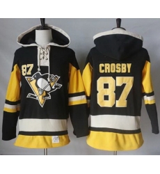 Men Pittsburgh Penguins 87 Sidney Crosby Black Alternate Sawyer Hooded Sweatshirt Stitched NHL Jersey Men Pittsburgh Penguins 87 Sidney Crosby Black Alternate Sawyer Hooded Sweatshirt Stitched NHL Jersey