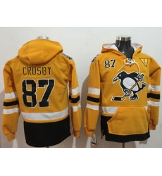 Men Pittsburgh Penguins 87 Sidney Crosby Gold Sawyer Hooded Sweatshirt 2017 Stadium Series Stitched NHL Jersey Men Pittsburgh Penguins 87 Sidney Crosby Gold Sawyer Hooded Sweatshirt 2017 Stadium Series Stitched NHL Jersey