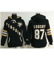 Women Pittsburgh Penguins 87 Sidney Crosby Black Old Time Heidi NHL Hoodie Women Pittsburgh Penguins 87 Sidney Crosby Black Old Time Heidi NHL Hoodie