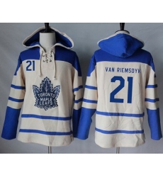 Maple Leafs #21 James Van Riemsdyk Cream Sawyer Hooded Sweatshirt Stitched NHL Jersey Maple Leafs #21 James Van Riemsdyk Cream Sawyer Hooded Sweatshirt Stitched NHL Jersey