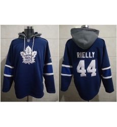 Men Toronto Maple Leafs Morgan Rielly #44 Blue Stitched NHL Hoodie Men Toronto Maple Leafs Morgan Rielly #44 Blue Stitched NHL Hoodie