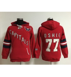 Washington Capitals 77 T J Oshie Red Women Old Time Heidi Hoodie NHL Hoodie Washington Capitals 77 T J Oshie Red Women Old Time Heidi Hoodie NHL Hoodie