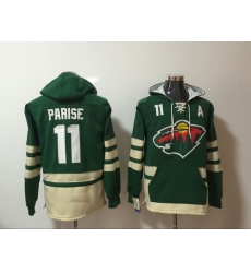 Men Minnesota Wild 11 Zach Parise Green Stitched NHL Hoodie Men Minnesota Wild 11 Zach Parise Green Stitched NHL Hoodie