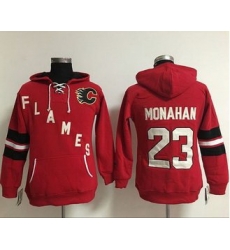 Women Calgary Flames 23 Sean Monahan Red Old Time Heidi NHL Hoodie Women Calgary Flames 23 Sean Monahan Red Old Time Heidi NHL Hoodie