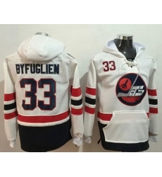 Men Winnipeg Jets 33 Dustin Byfuglien White Name 26 Number Pullover NHL Hoodie Men Winnipeg Jets 33 Dustin Byfuglien White Name 26 Number Pullover NHL Hoodie