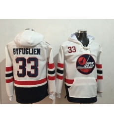 Men Winnipeg Jets 33 Dustin Byfuglien White Stitched Hoodie Men Winnipeg Jets 33 Dustin Byfuglien White Stitched Hoodie