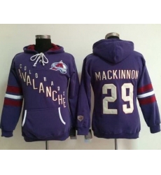 Colorado Avalanche 29 Nathan MacKinnon Purple Women Old Time Heidi NHL Hoodie Colorado Avalanche 29 Nathan MacKinnon Purple Women Old Time Heidi NHL Hoodie