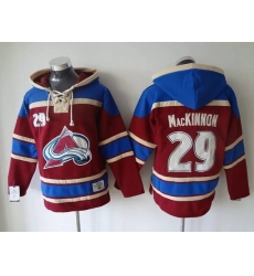 Men Colorado Avalanche 29 Nathan MacKinnon Stitched Hoody Men Colorado Avalanche 29 Nathan MacKinnon Stitched Hoody