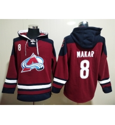 Men Colorado Avalanche Cale Makar 8 Red Stitched NHL Hoodie Men Colorado Avalanche Cale Makar 8 Red Stitched NHL Hoodie