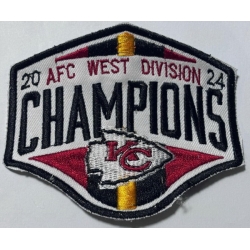 2024 AFC Kansas City Chiefs WEST DIVISION CHAMPIONS Patch Biaog