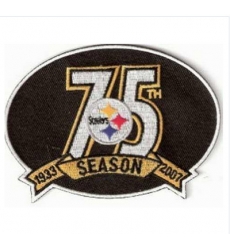 Stitched Pittsburgh Steelers 75th Anniversary Jersey Patch Stitched Pittsburgh Steelers 75th Anniversary Jersey Patch