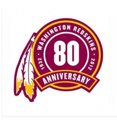Stitched Washington Redskins 80th Seasons Jersey Patch Stitched Washington Redskins 80th Seasons Jersey Patch