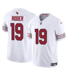 Men Arizona Cardinals 19 Desmond Ridder White 2023 F U S E Vapor Untouchable Limited Stitched Football Jersey Men Arizona Cardinals 19 Desmond Ridder White 2023 F U S E Vapor Untouchable Limited Stitched Football Jersey