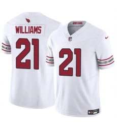 Men Arizona Cardinals 21 Garrett Williams White 2024 F U S E Vapor Untouchable Limited Stitched Jersey Men Arizona Cardinals 21 Garrett Williams White 2024 F U S E Vapor Untouchable Limited Stitched Jersey
