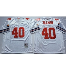 Men Arizona Cardinals 40 Pat Tillman White M&N Throwback Jersey Men Arizona Cardinals 40 Pat Tillman White M&N Throwback Jersey
