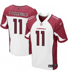 Men Nike Arizona Cardinals 11 Larry Fitzgerald Elite White NFL Jersey Men Nike Arizona Cardinals 11 Larry Fitzgerald Elite White NFL Jersey