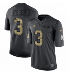 Men Nike Arizona Cardinals 3 Josh Rosen Limited Black 2016 Salute to Service NFL Jersey Men Nike Arizona Cardinals 3 Josh Rosen Limited Black 2016 Salute to Service NFL Jersey