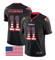 NEW Arizona Cardinals #11 Larry Fitzgerald Black NFL Elite USA Flag Fashion Jersey NEW Arizona Cardinals #11 Larry Fitzgerald Black NFL Elite USA Flag Fashion Jersey