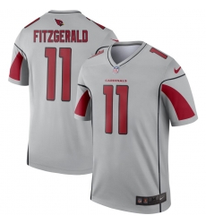 Nike Cardinals 11 Larry Fitzgerald Silver Inverted Legend Jersey Nike Cardinals 11 Larry Fitzgerald Silver Inverted Legend Jersey
