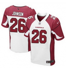Nike Cardinals #26 Rashad Johnson White Mens Stitched NFL Elite Jersey Nike Cardinals #26 Rashad Johnson White Mens Stitched NFL Elite Jersey