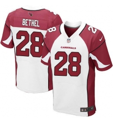 Nike Cardinals #28 Justin Bethel White Mens Stitched NFL Elite Jersey Nike Cardinals #28 Justin Bethel White Mens Stitched NFL Elite Jersey