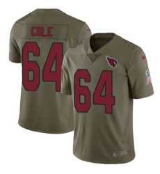 Nike Cardinals #64 Mason Cole Olive Mens Stitched NFL Limited 2017 Salute to Service Jersey Nike Cardinals #64 Mason Cole Olive Mens Stitched NFL Limited 2017 Salute to Service Jersey