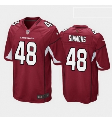 men isaiah simmons arizona cardinals cardinal game jersey men isaiah simmons arizona cardinals cardinal game jersey