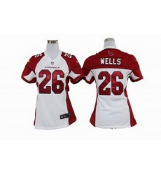 Women Nike Arizona Cardinals 26# Chris Wells White Jerseys Women Nike Arizona Cardinals 26# Chris Wells White Jerseys
