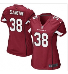 Women Nike Cardinals #38 Andre Ellington Red Team Color Stitched NFL Elite Jersey Women Nike Cardinals #38 Andre Ellington Red Team Color Stitched NFL Elite Jersey