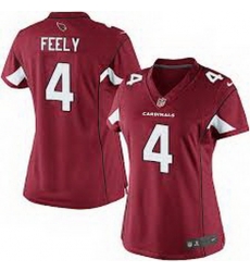 Women Nike Cardinals 4 Jay Feely Red Game Jersey Women Nike Cardinals 4 Jay Feely Red Game Jersey