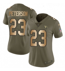 Womens Nike Arizona Cardinals 23 Adrian Peterson Limited OliveGold 2017 Salute to Service NFL Jersey Womens Nike Arizona Cardinals 23 Adrian Peterson Limited OliveGold 2017 Salute to Service NFL Jersey