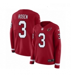 Womens Nike Arizona Cardinals 3 Josh Rosen Limited Red Therma Long Sleeve NFL Jersey Womens Nike Arizona Cardinals 3 Josh Rosen Limited Red Therma Long Sleeve NFL Jersey