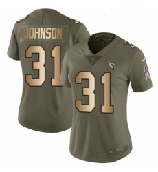 Womens Nike Arizona Cardinals 31 David Johnson Limited OliveGold 2017 Salute to Service NFL Jersey Womens Nike Arizona Cardinals 31 David Johnson Limited OliveGold 2017 Salute to Service NFL Jersey