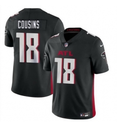 Men Atlanta Falcons 18 Kirk Cousins Black Vapor Untouchable Limited Football Stitched Jersey Men Atlanta Falcons 18 Kirk Cousins Black Vapor Untouchable Limited Football Stitched Jersey