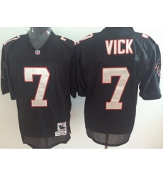 Men Falcons #7 Michael Vick Throwback Black NFL Jersey Men Falcons #7 Michael Vick Throwback Black NFL Jersey