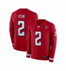 Men Nike Atlanta Falcons 2 Matt Ryan Limited Red Therma Long Sleeve NFL Jersey Men Nike Atlanta Falcons 2 Matt Ryan Limited Red Therma Long Sleeve NFL Jersey