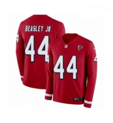 Men Nike Atlanta Falcons 44 Vic Beasley Limited Red Therma Long Sleeve NFL Jersey Men Nike Atlanta Falcons 44 Vic Beasley Limited Red Therma Long Sleeve NFL Jersey