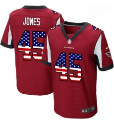 Men Nike Atlanta Falcons 45 Deion Jones Elite Red Home USA Flag Fashion NFL Jersey Men Nike Atlanta Falcons 45 Deion Jones Elite Red Home USA Flag Fashion NFL Jersey