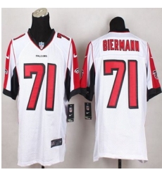 NEW Atlanta Falcons #71 Kroy Biermann White Men Stitched NFL Elite Jersey NEW Atlanta Falcons #71 Kroy Biermann White Men Stitched NFL Elite Jersey