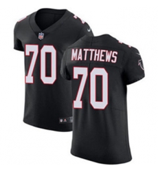 Nike Falcons #70 Jake Matthews Black Alternate Mens Stitched NFL Vapor Untouchable Elite Jersey Nike Falcons #70 Jake Matthews Black Alternate Mens Stitched NFL Vapor Untouchable Elite Jersey