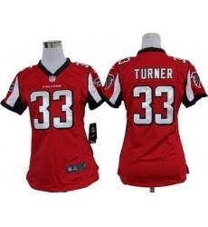 Women Nike Atlanta Falcons #33 Michael Turner Red Jerseys Women Nike Atlanta Falcons #33 Michael Turner Red Jerseys