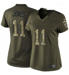Womens Nike Atlanta Falcons 11 Julio Jones Elite Green Salute to Service NFL Jersey Womens Nike Atlanta Falcons 11 Julio Jones Elite Green Salute to Service NFL Jersey