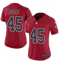 Womens Nike Atlanta Falcons 45 Deion Jones Limited Red Rush Vapor Untouchable NFL Jersey Womens Nike Atlanta Falcons 45 Deion Jones Limited Red Rush Vapor Untouchable NFL Jersey